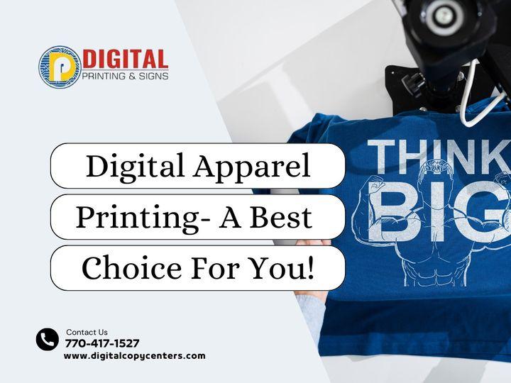 Digital Apparel Printing Services Atlanta, GA