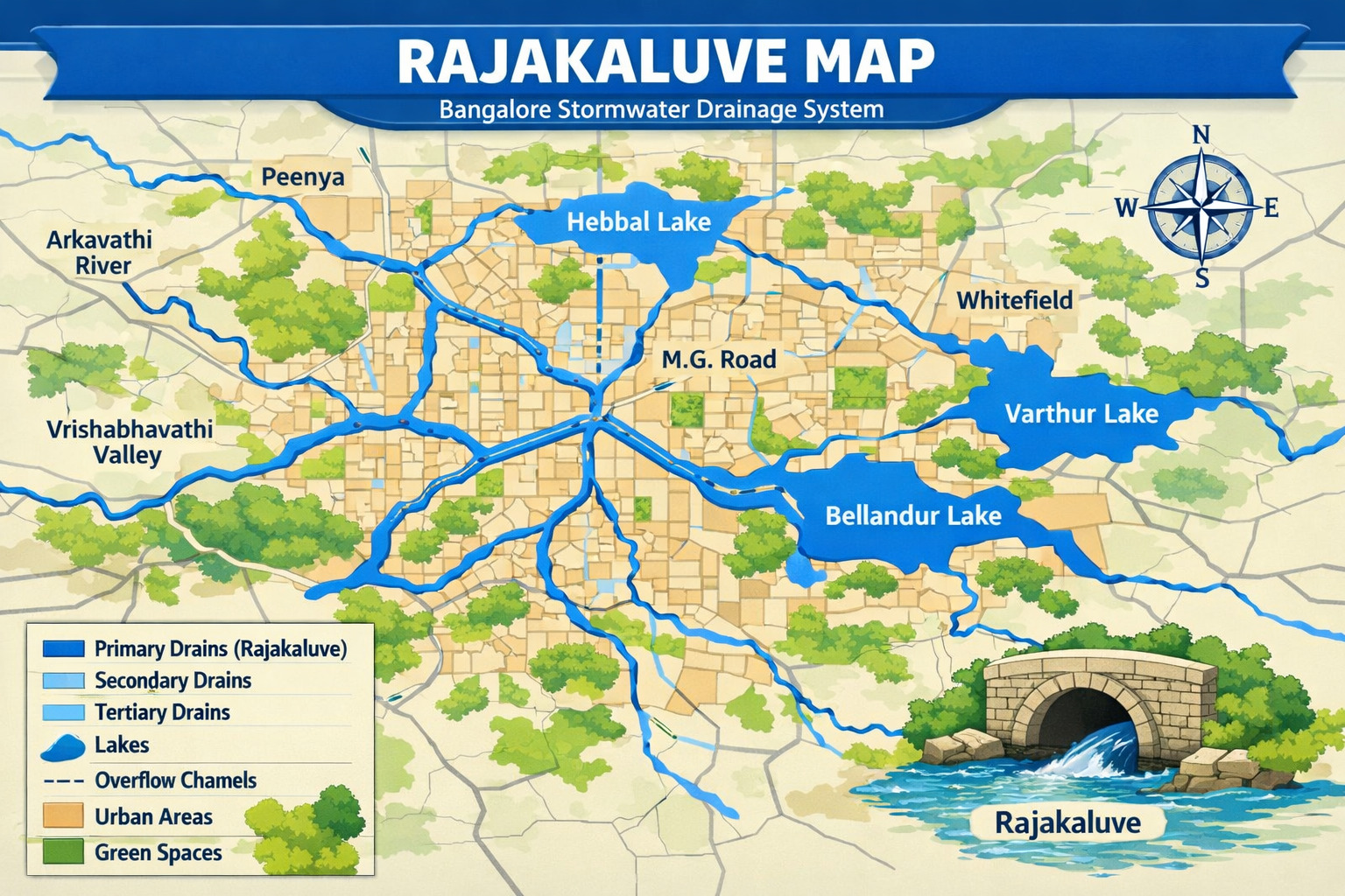 rajakaluve map bangalore