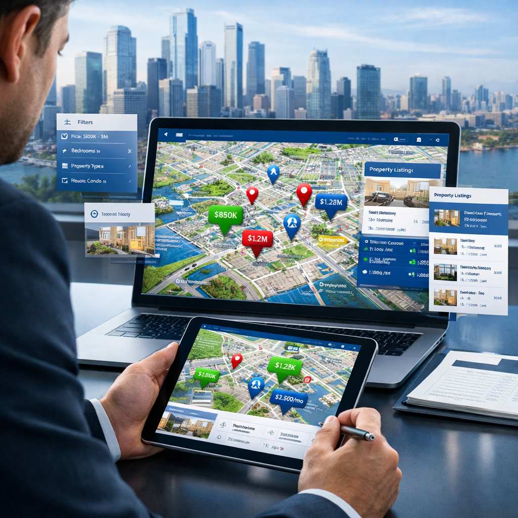 Map based property search​